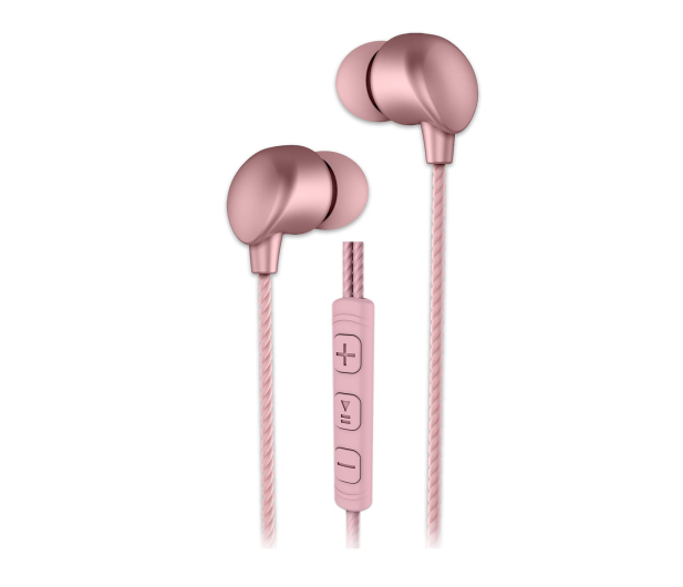Audeeo Metallic Wired Earphones 2 (różowe złoto) - 1515070 - zdjęcie